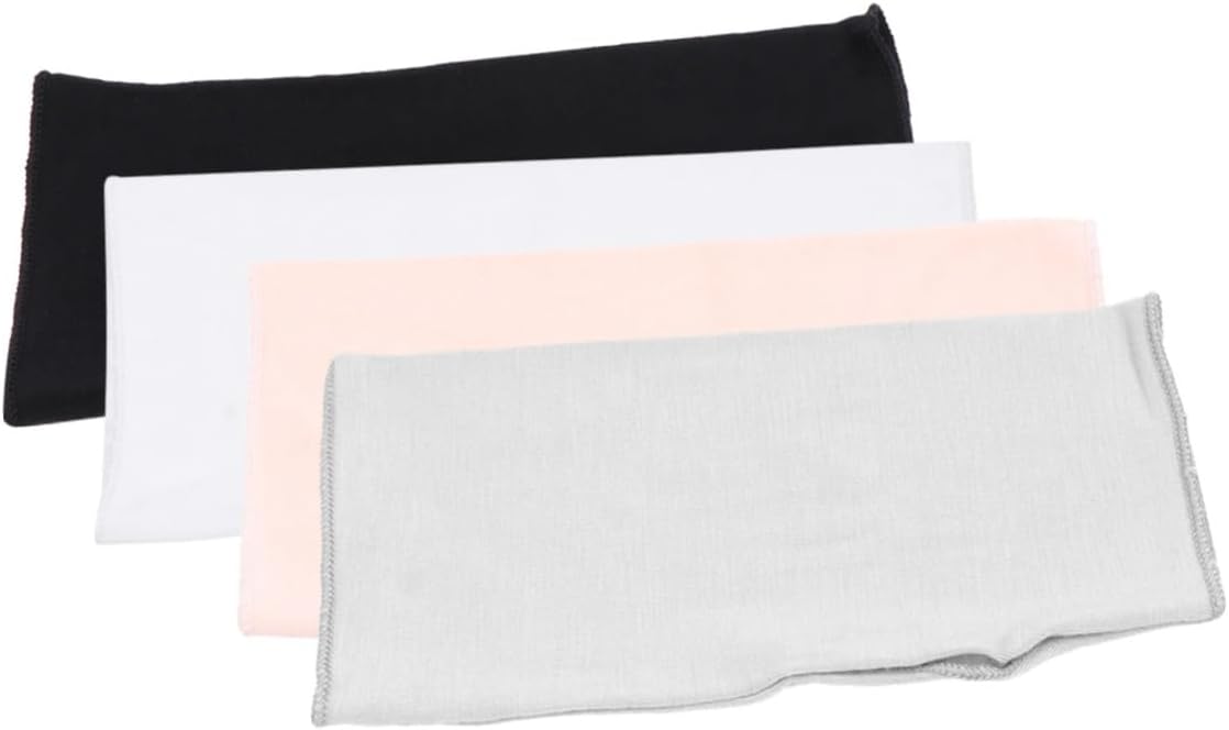 LIFKOME 4pair Sun Gloves for Women -ultraviolet Fingerless Mittens Short Style Black White Gray Skin Tone for Outdoor Sports and Activities