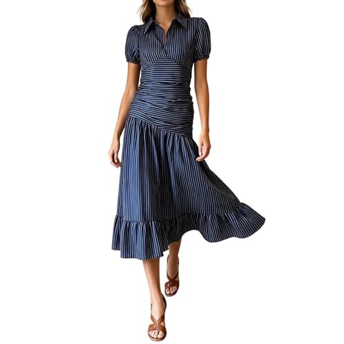 Robe midi plissée en satin de soie artificielle au tombé fluide premium