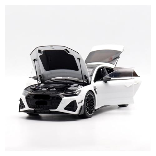 BXJUCBHDO car mode 1:18 FOR RS7 Metal Alloy Diecast Car Models Static Collection Mini Scale Ornament Gift Toy mini Scaled(WHITE)