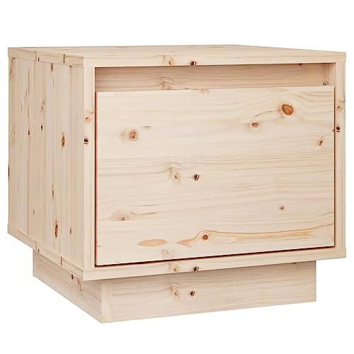 Tables de Chevet en Bois de pin Massif Durable, Lot de 2 Tables de Nuit avec Tiroir Intégré - 8
