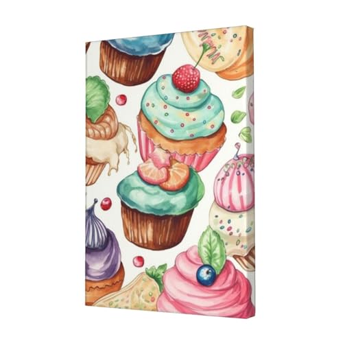 Impression HD sur toile de beignets et muffins pour une décoration murale raffinée