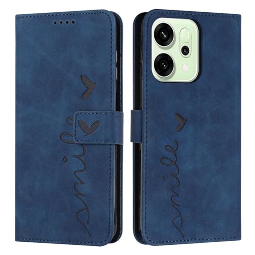 UPLAI Brieftasche Hülle für Oppo Reno 14 5G(Reno14 5G)/Oppo Reno14 F, Stoßfest Prämie Hautgefühl Leder Handyhülle Hülle mit Standfunktion, Folio Magnetverschluss Schutzhülle Cover.Blau