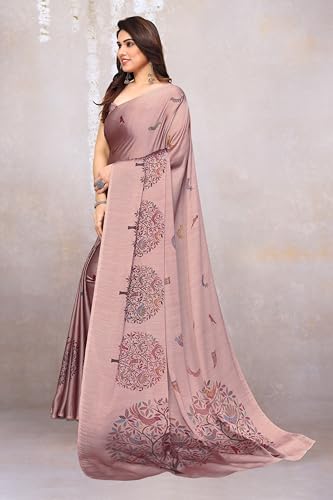 Image of MIRCHI FASHION Women's Ready to Wear 1 Minute Drape Chiffon Printed Saree with Blouse Piece