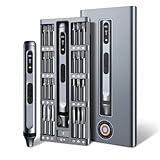 The Almighty Tools Precision Electric Screwdriver 52-in-1 Kit | Cordless Mini Power Driver for Electronics, PC & Laptop Repair | Compact Rechargeable Automatic Tool Set with Magnetic Bits