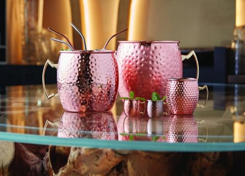 Miniatura 2 de Paderno Tazza Moscow Mule Ml 500 Inox Rame Martellato Antique
