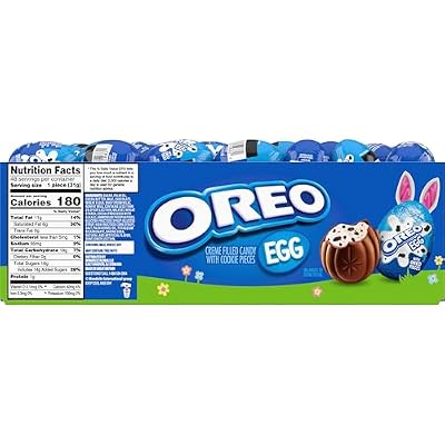 OREO Creme Filled Chocolate Candy Easter Egg, Easter Candy, 48 - 1.09 oz Eggs