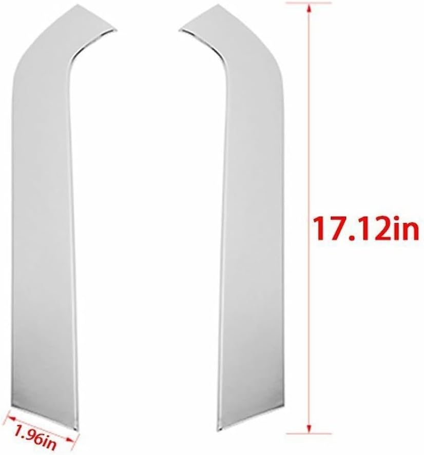 2pcs Gear Shift Side Panel Trim Cover Chrome for Chevy for Silverado 1500 2014-2018,for GMC for Sierra 2017-2018 for Sierra 1500 2014-2018 2GSSPTCFCS2C