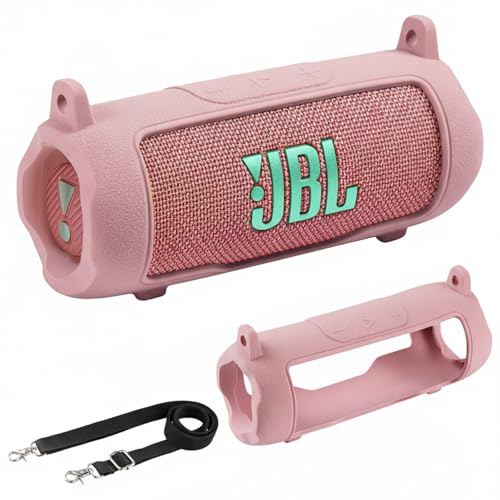 AONKE �V���R���J�o�[ JBL Flip 7 �h���|�[�^�u���X�s�[�J�[�Ή� �V�����_�[�X�g���b�v�t��(�s���N)