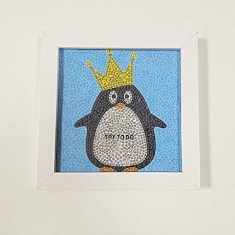 Piero Lusso TRY TO DO Unfinished Solid Picture Frames for Arts & Crafts, DIY Painting Project - Stand or Hang on The Wall for Adults and Kids Craft Cover