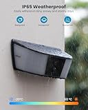 ieGeek Solar Wall Light Security Camera Outdoor Wireless, 2K Solar Security Light with Camera, Adjustable Brightness Home WiFi Battery CCTV Camera System, 160 Lumen,Motion Detection,Color Night Vision - Image 8