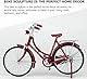 FANXIYA Miniatur Fahrrad Modell 1:10 Vintage Metall Deko, Retro Modellfahrrad Spielzeug & Geschenk für Kinder und Fahrradliebhaber (Rot)