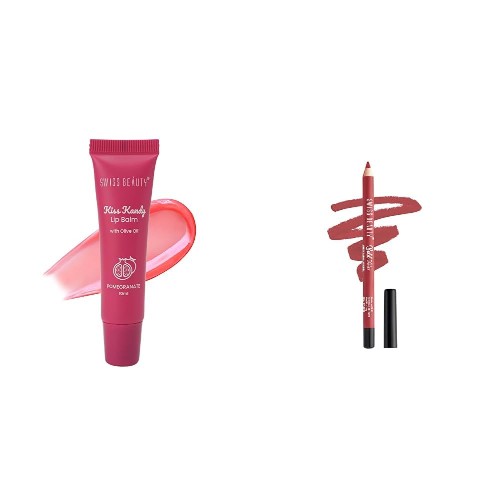SWISS BEAUTY Kiss Kandy Lip Balm & Bold Matt Lip Liner | Long-Lasting |Matte Finish | Non-Drying | Shade-Sandy, 0.2Gm,Pink-picture-59