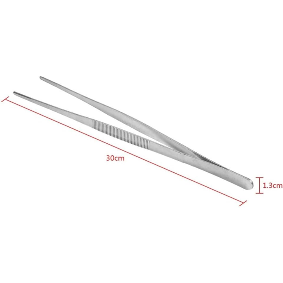 Pince De Cuisson Inox Longue 30cm - Pince Précision Cuisine Acier Inoxydable