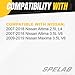 SPELAB Engine Coolant Radiator - Compatible with Nissan Altima 2007-2018, Maxima 2009-2019 - Engine: 2.5L, 3.5L - Automatic Transmission - Replaces # 2988, CU2988, 21460JA00A