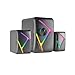 Produktbild Mars Gaming MS-H21, RGB 2.1 Gaming-Lautsprecher und 35W Subwoofer, 3D Surround Inverted Driver System, Kompaktlautsprecher mit Dynamic RGB Lighting, USB Power und Jack Connector 3.5mm, Schwarz
