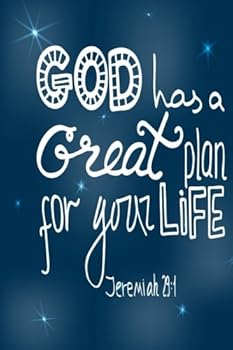 Jeremiah 29:1 God Has a Great Plan for Your Life : Bible Verse Quote Cover Composition A5 Size Christian Gift Ruled Journal Notebook Diary to Write in for Sermon Notes, Devotional, Bible Study Guide,