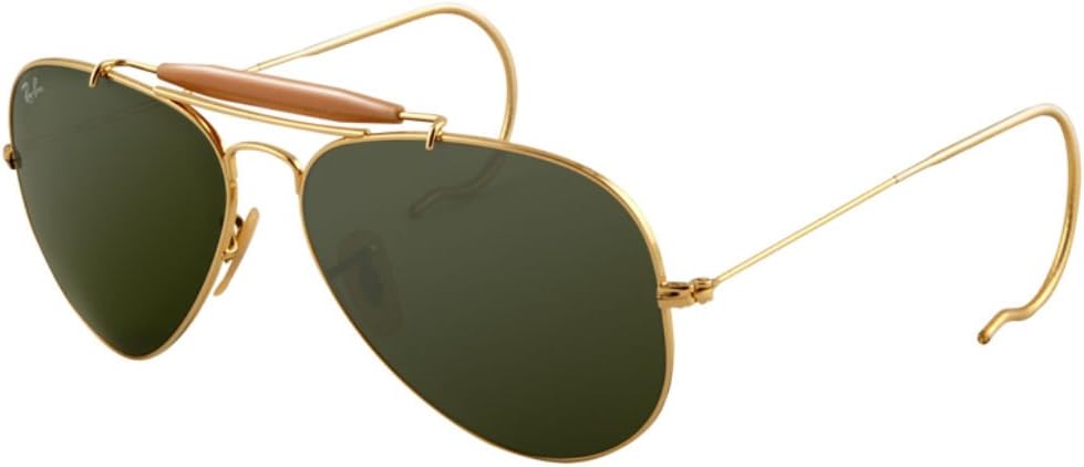 Ray-Ban Outdoorsman 3030 Aviator Sunglasses with Wire Wrap Ears