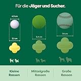 Earth Rated Hundeball, EIN interaktiver Apportierball für alle Rassen in verschiedenen Größen, aus Naturgummi, das perfekte Spielzeug für drinnen und draußen, klein, gelb