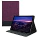 Produktbild kwmobile Hülle kompatibel mit Huawei MediaPad M5 Lite 10 - Slim Tablet Cover Case Schutzhülle mit Ständer Violett Schwarz