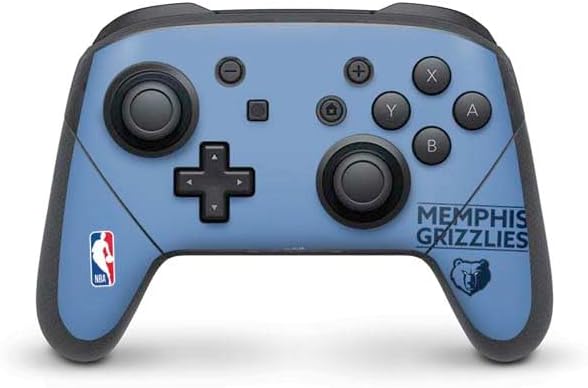 Skinit Decal Gaming Skin Compatible with Nintendo Switch Pro Controller - Officially Licensed NBA Memphis Grizzlies Large Logo Design