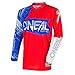 Produktbild O'NEAL | Motocross-Jersey | MX Enduro | Gepolsterter Ellbogenschutz, V-Ausschnitt, atmungsaktiv | Element Jersey Burnout | Erwachsene | Rot Weiß Blau | Größe S
