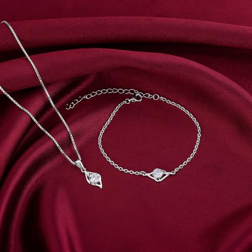 GIVA 925 Silver Jewellery| Valentine Gift for Girlfriend Wife Women & Girls |6 Months Warranty|Free Life Time Plating (Image - 7)