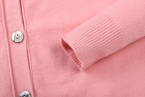 Image of Women's V-Neck Long Sleeve Lightweight Soft Knit Button Down Cardigan Sweater