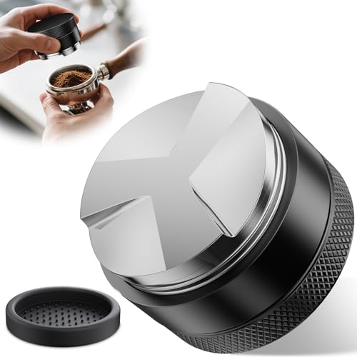 Los 10 mejores niveladores 51 mm Arvoni Distribuidor de café 51 mm, prensador de 51 mm, nivelador de café, distribuidor de nivelador de café 304, acero inoxidable 304, nivelador de café con tapa, nivelador para Sage Barista Express