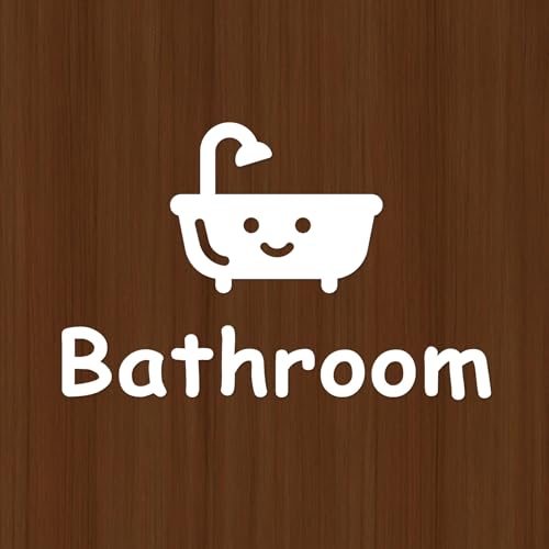 �h�A�X�e�b�J�[ Bathroom �o�X���[�� �����C�� �}�[�N �s�N�g �T�C�� �V�[�� ���킢�� �؂蕶�� �J�b�e�B���O�V�[�g (�z���C�g)