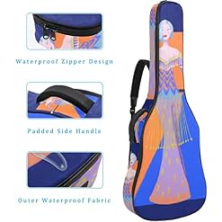 Housse pour guitare acoustique – 1 cm d’épaisseur – Rembourrage étanche – 101,6 cm – 106,1 cm – 106,7 cm, Multicolore 02… - Les Beatles, Paul McCartney, John Lennon, RIngo Starr, George Harrison Housse pour guitare acoustique - 1 cm d'épaisseur - Rembourrage étanche - 101,6 cm - 106,1 cm - 106,7 cm, Multicolore 02… – Image 4