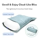 Cushion Lab Travel Deep Sleep Pillow – Compact Memory Foam Neck Pillow for Sleeping, Portable Pillow for Hotels, Camping, Side & Back Sleepers, On-The-Go – Wellness Green - Image 5