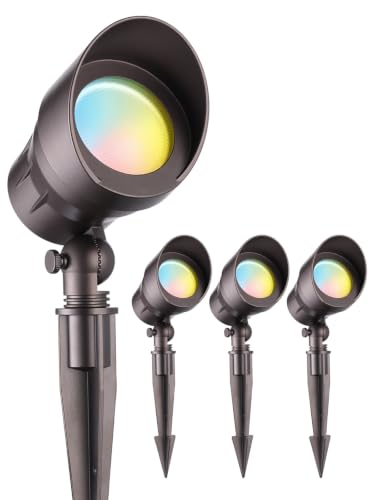 Image of LEONLITE 4-Pack 5CCT 5W 12-24V Low Voltage LED Spotlight Oil Rubbed Bronze