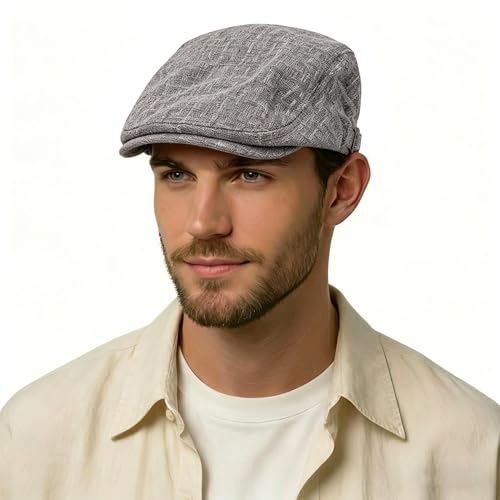 Casquette d'été pour homme Ivy chapeau de soleil léger style plat
