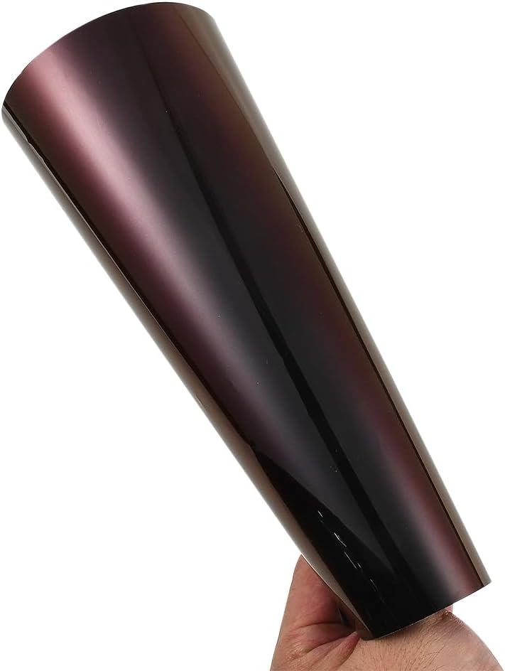 60"x197" (5FTx16.4FT) Chrome Black Charm Red Vinyl Wrap, Gloss Car Wrap Vinyl Roll Adhesive Decal Film Sheet Air Release Auto DIY Decor, High Glossy Self-Adhesive Car Wrapping for Vehicle Exterior