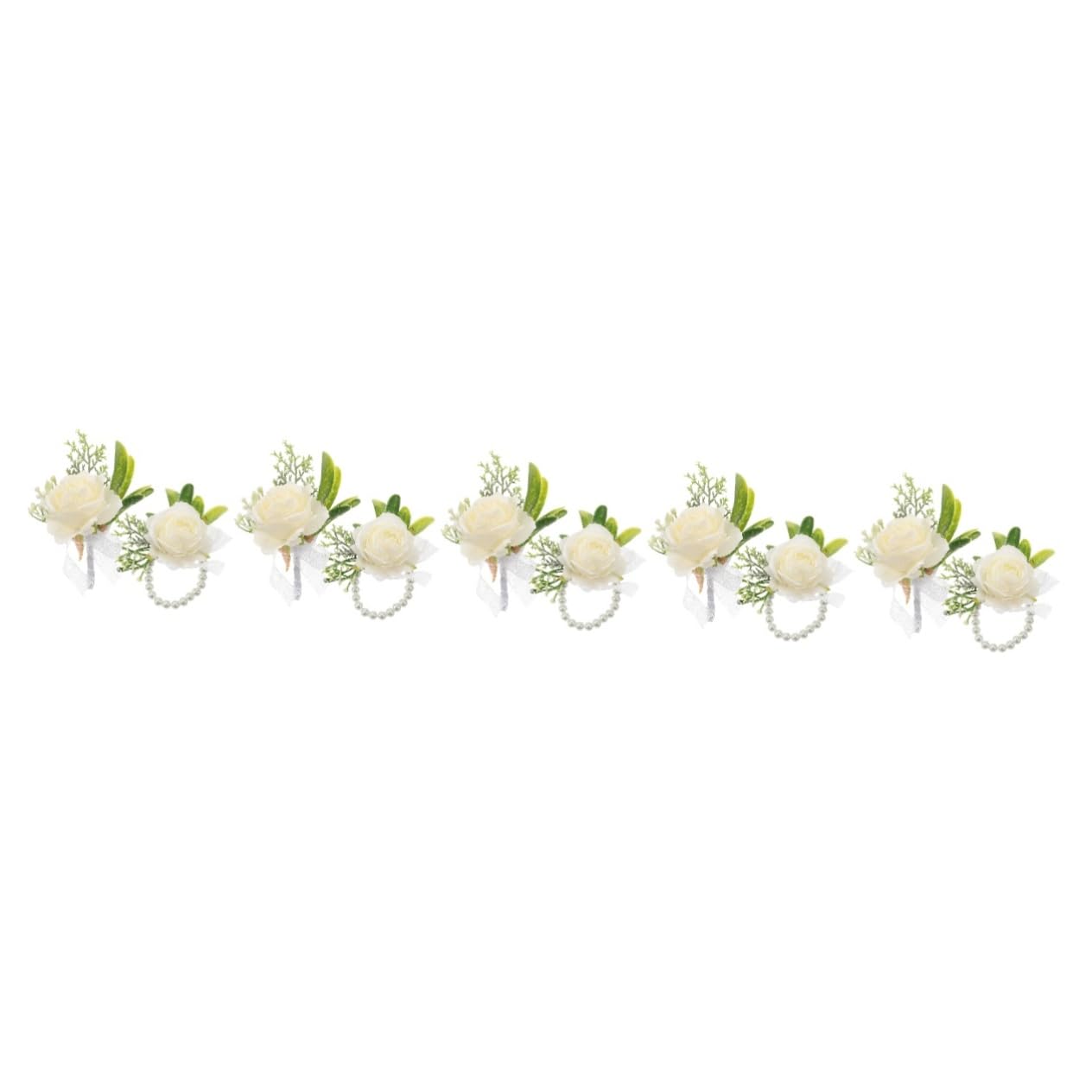 Abaodam 5 Sets Atemberaubende Handgelenk Für Braut Bräutigam Corsage Hochzeit Armband Decor Brautjungfer Zubehör