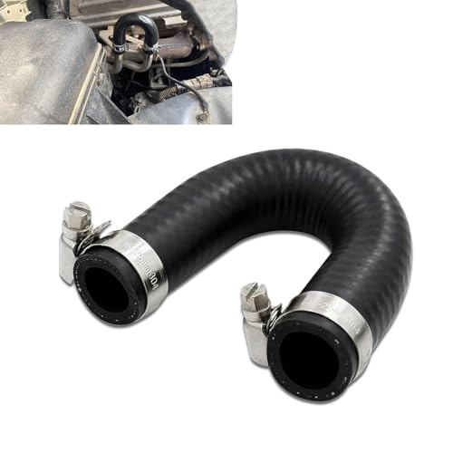 Neferta 1 PC Car Heater Core Cross Cooling Water Bypass Hose, U-shaped Jumper Adapter Connector Rubber Hose with clips, OEM #551699, for Chevrolet GM Pontiac LSX LS1 LS2 LS3 LS6 LS7 LQ4 LQ9 (Black)