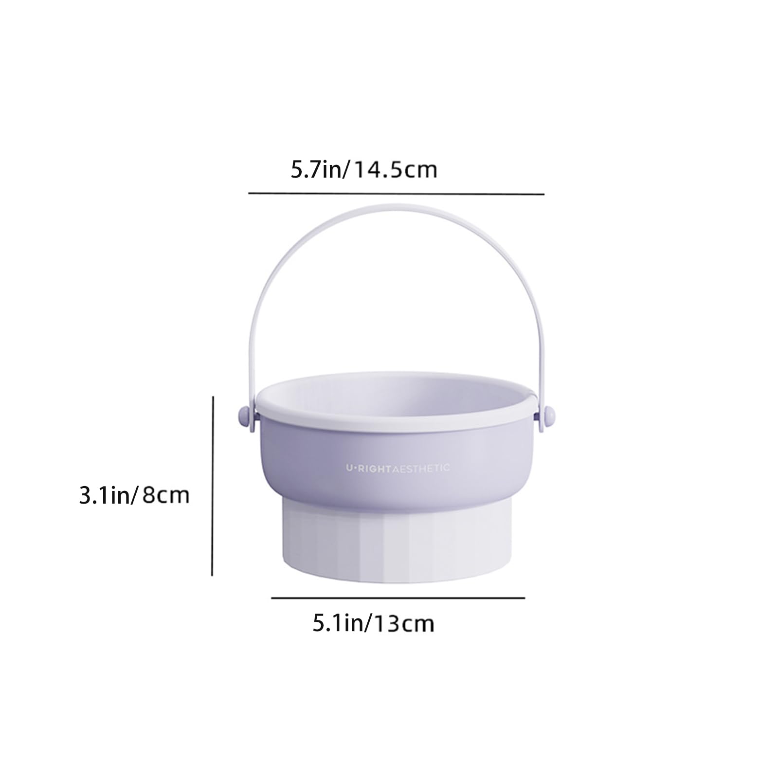 Veki 3 en 1 Tapis de Nettoyage Pinceaux Maquillage, Nettoyant pour Pinceaux Cosmétique en Silicone, Nettoyage de Brosse de Maquillage pour Nettoyant Séchage et Ranger (Violet)