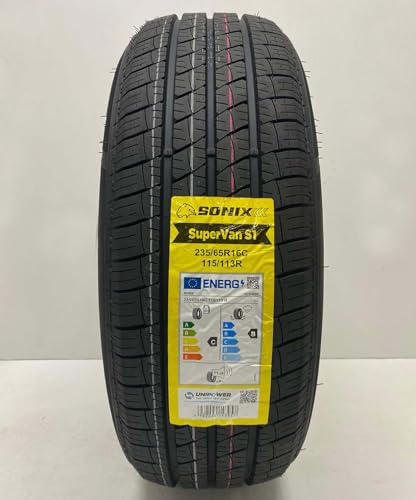 Image of 1 X 235 65 16C SONIXSUPER VAN TYRES 235/65R16C 115/113R COMMERCIAL AMAZING C B M+S VAN TYRE 2356516