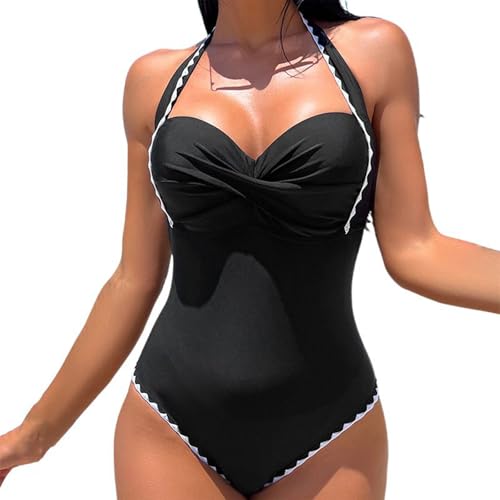 Generisch Traje de baño para mujer, traje de baño deportivo con control de abdomen, traje de baño de una pieza, traje de baño push up, traje de baño monokini, playa, moda, verano, bikini de cintura