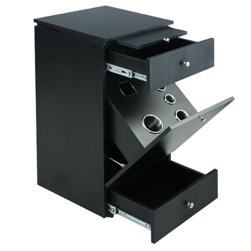 "WESTON" Barber salon beauty equipment Trolly Cart - Black