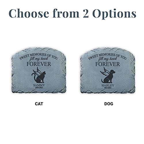Let's Make Memories Personalized Forever Friend Pet Memorial Stone - Dog - Sympathy Garden Marker #TOP3