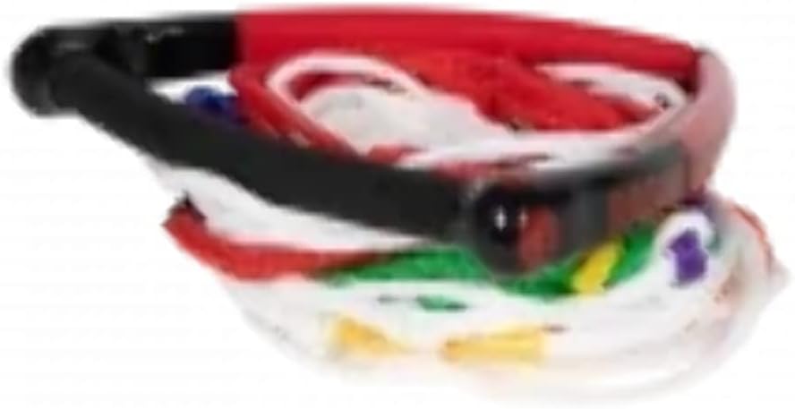 Radar Control Pkg Waterski Rope, 13 in. Arc Handle w/8-Sect. Mainline, Red/Black