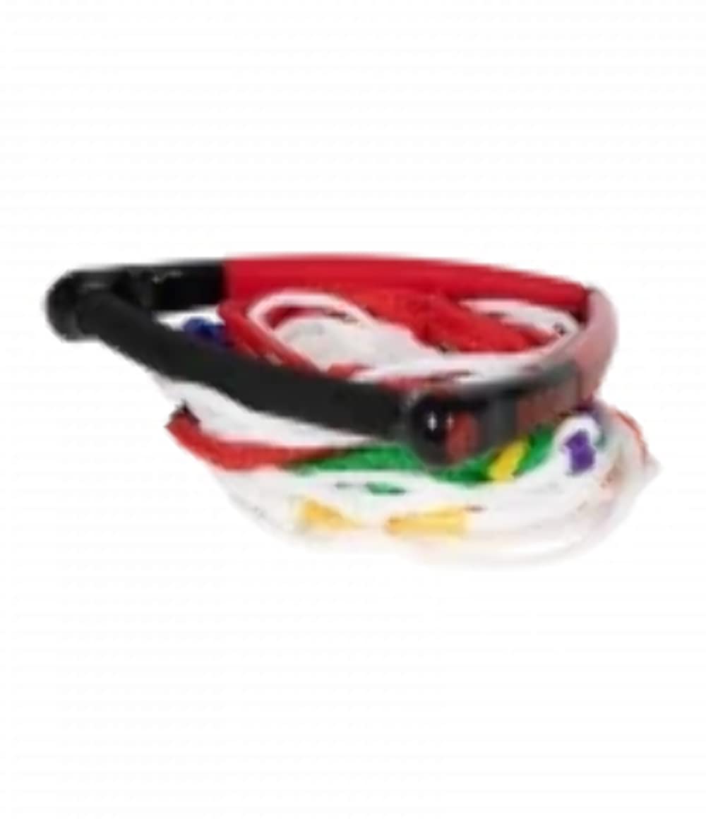 Radar Control Pkg Waterski Rope, 13 in. Arc Handle w/8-Sect. Mainline, Red/Black