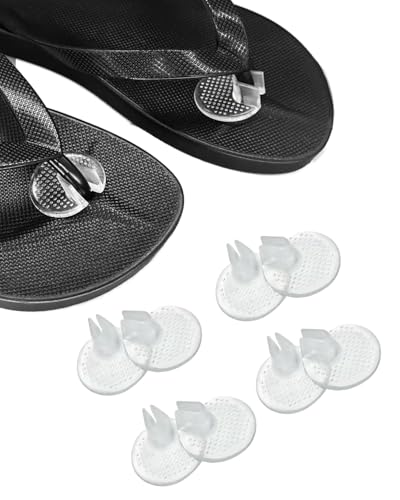 EYVRPAU Protège Orteils Silicone 8 Pièces (4 Paires) | Coussinets Protecteurs Tongs Anti-Frottement Anti-Ampoule Soulagement Douleur Pieds pour Sandales à Lanières & Claquettes