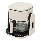 Heißluftfritteuse 4.5L Mit LCD-Display, 1700W Heißluftfritteuse Backen Grillen, Friteuse Heißluft Mit Transparentem Korb Für Zuhause, 50-200℃ Präzise Temperaturregelung