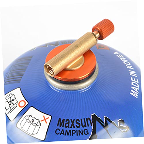 Clispeed 3Pcs Camping Accessories Camping Gas Stove Camping Propane Tank Propane Adapter Cap Gas Tank Sealed Cap Gas Cartridge Adapter Safety Switch Flat Gas Tank Air Valve Gas Stove Valve #TOP6