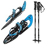 ALPIDEX Raquetas Nieve Ligero Adulto 38-45 Bolsa T...: PROFESIONAL: con sistema de ayuda para facilitar el ascenso en pendientes pronunciadas * Cierre 'just-lock' para facilitar la colocación de las raquetas de nieve RESISTENTE: peso máximo del usuario con el equipo incluido de hasta 130 kg * para tallas...