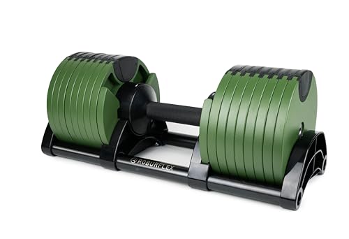 ROBURFLEX Adjustable Dumbbell (Single) 5-40/80lb, 5lb Increments, for Home Gym Fitness - Upto...