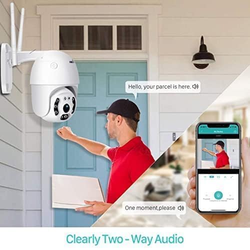 Image of TP PLUS 3MP Full HD Indoor Wireless WiFi CCTV Security Camera | Motion Tracking | Two Way Talk | Colored Light Vision | Support Upto 128GB SD Card | Includes Indian Holder (Dome Camera)