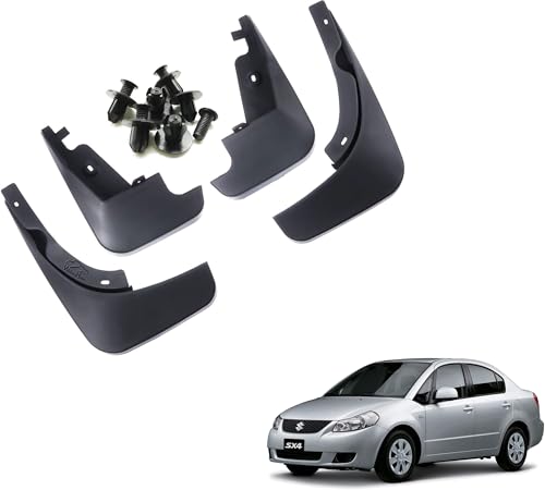 Image of WolkomHome Mud Flap Compatible with Suzuki SX4 - Durable Splash Guards for Car Exterior Protection